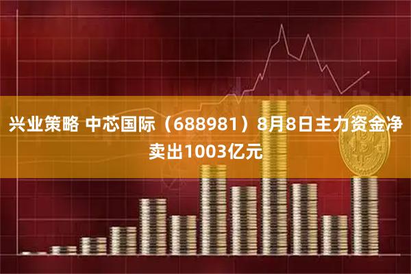 兴业策略 中芯国际（688981）8月8日主力资金净卖出1003亿元